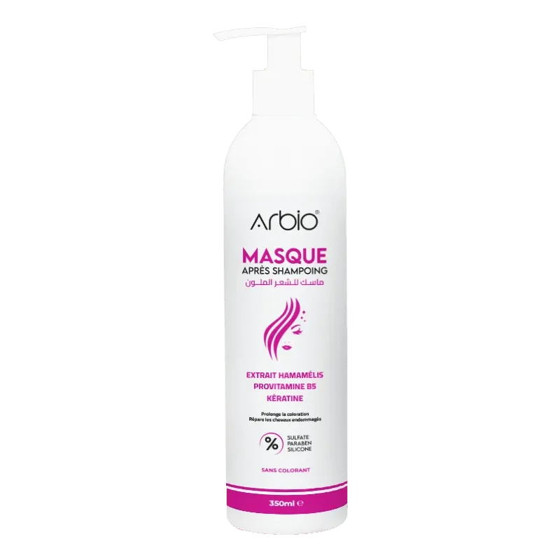 Masque cheveux colorés