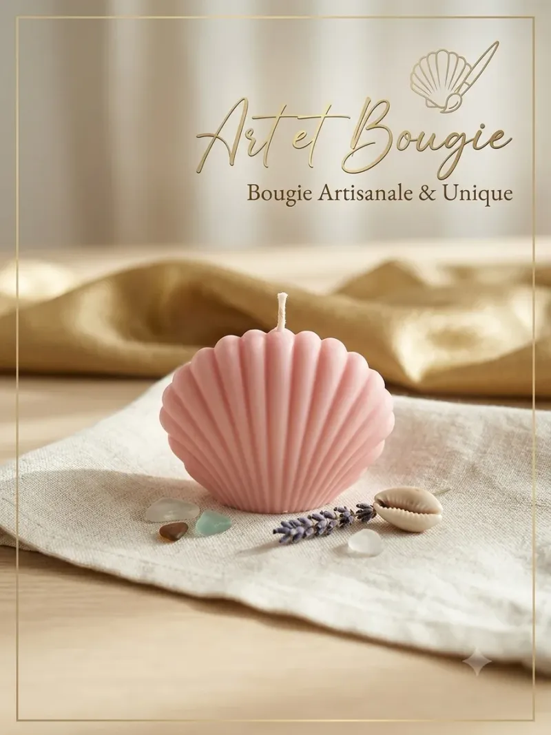 Bougie coquillages