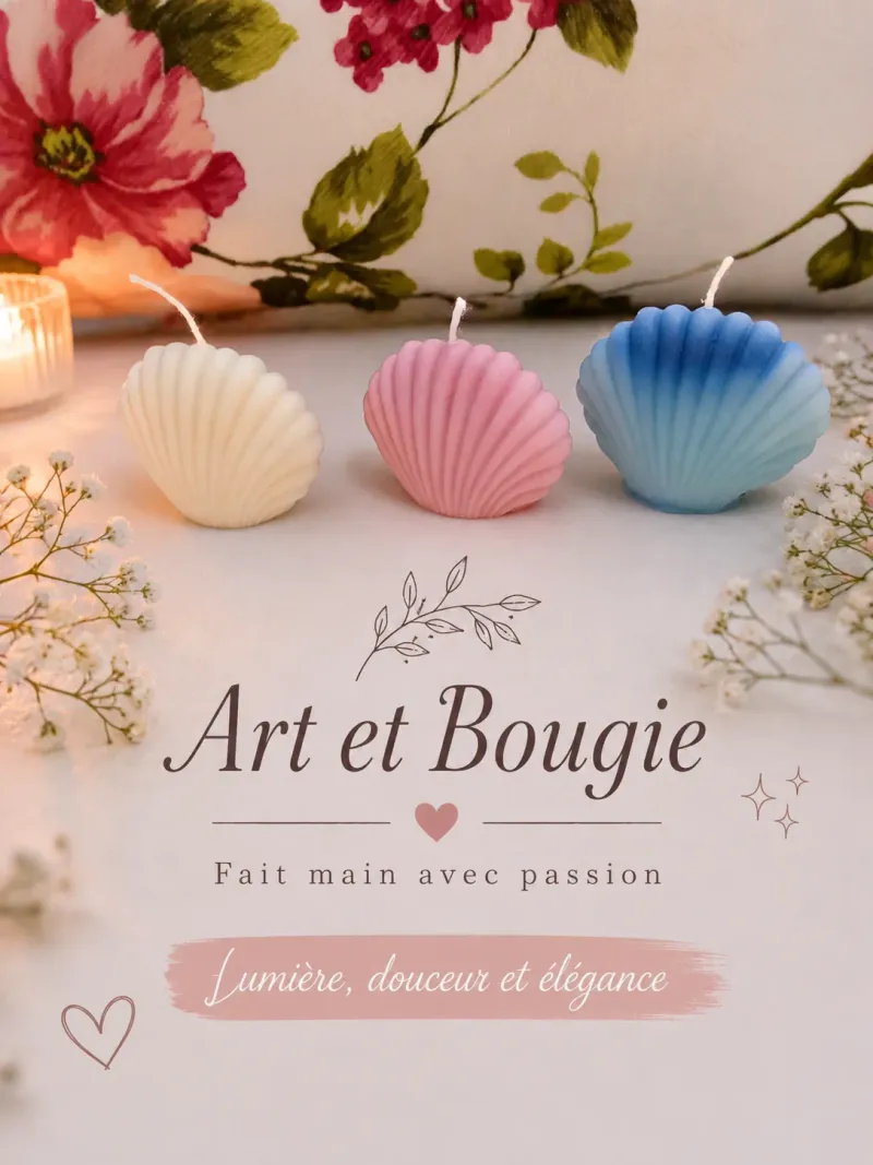 Bougie coquillages