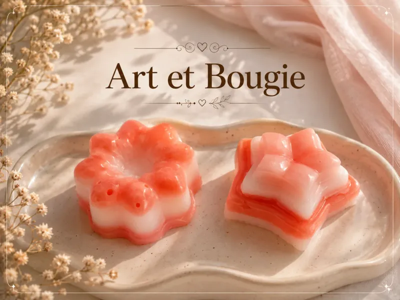 Bougies coeur ou fleur