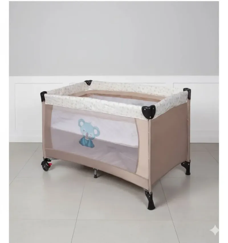 Lit parapluie évolutif / Parc pour bébé "Koala" 2 niveaux