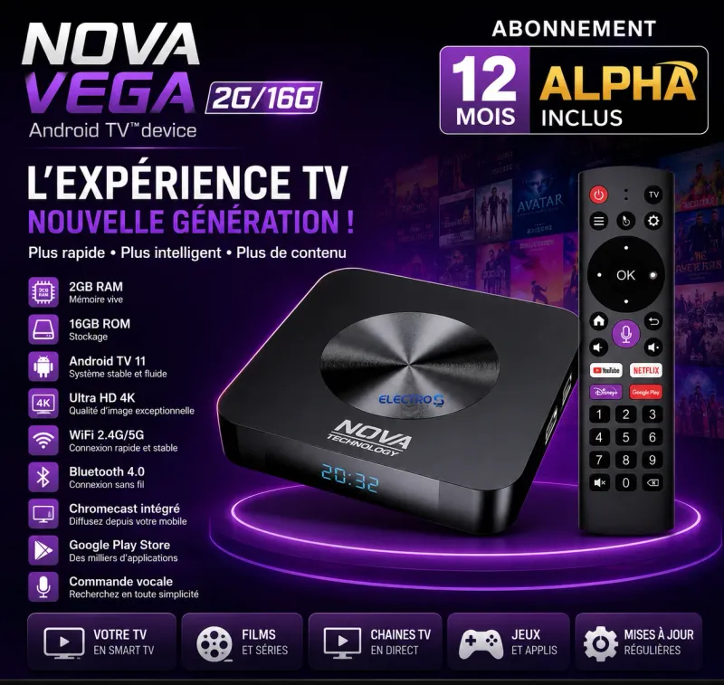 ANDROID NOVA VEGA 2G/16G + 12 mois Alpha