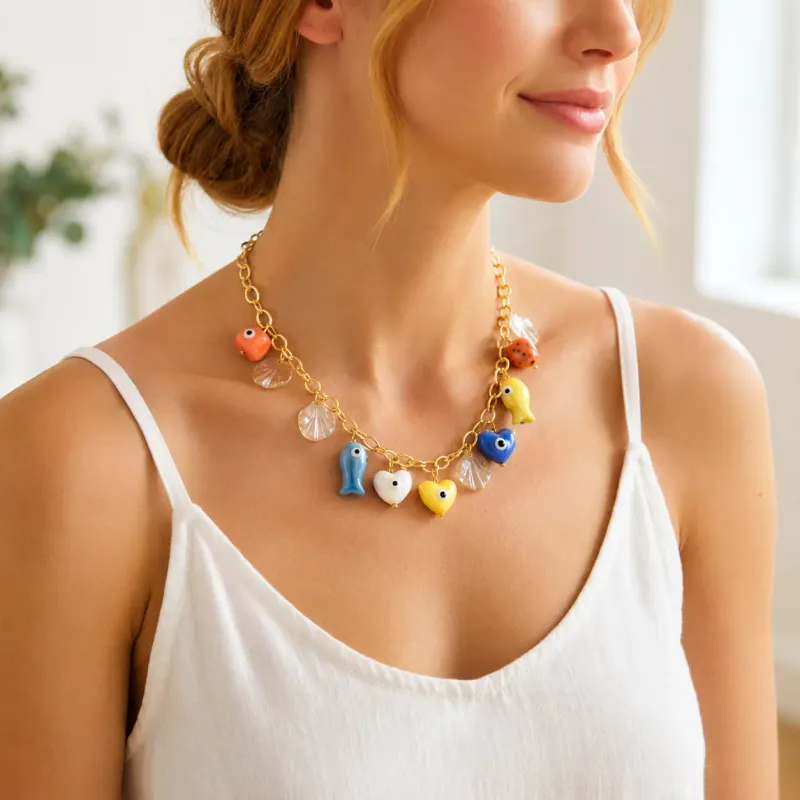 Collier multicolore