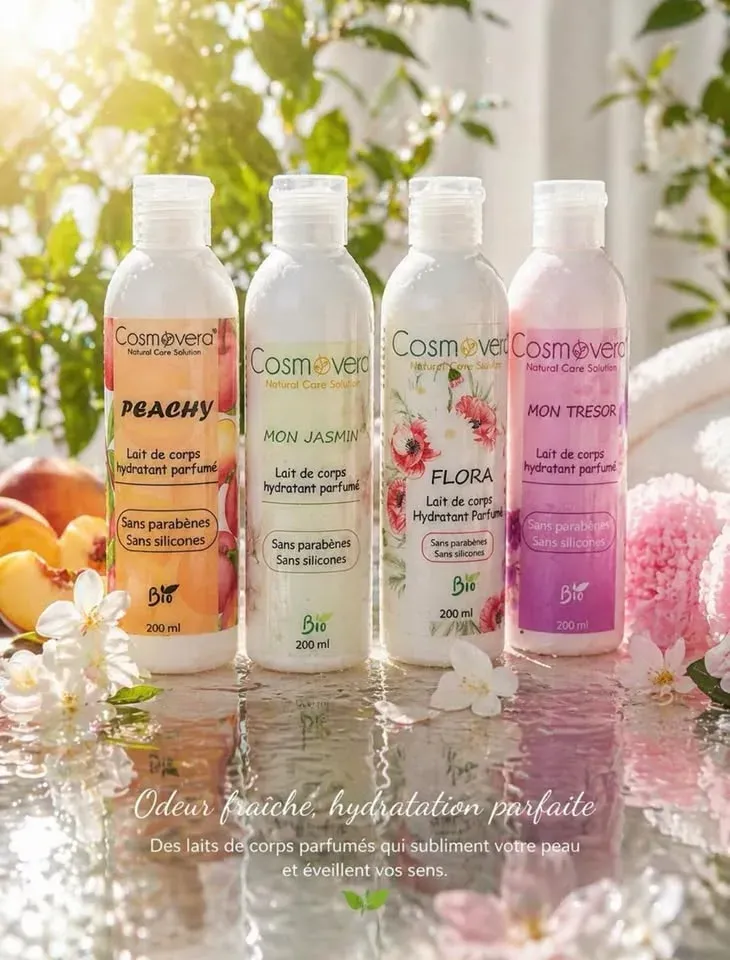 Lait de corps hydratant parfumé