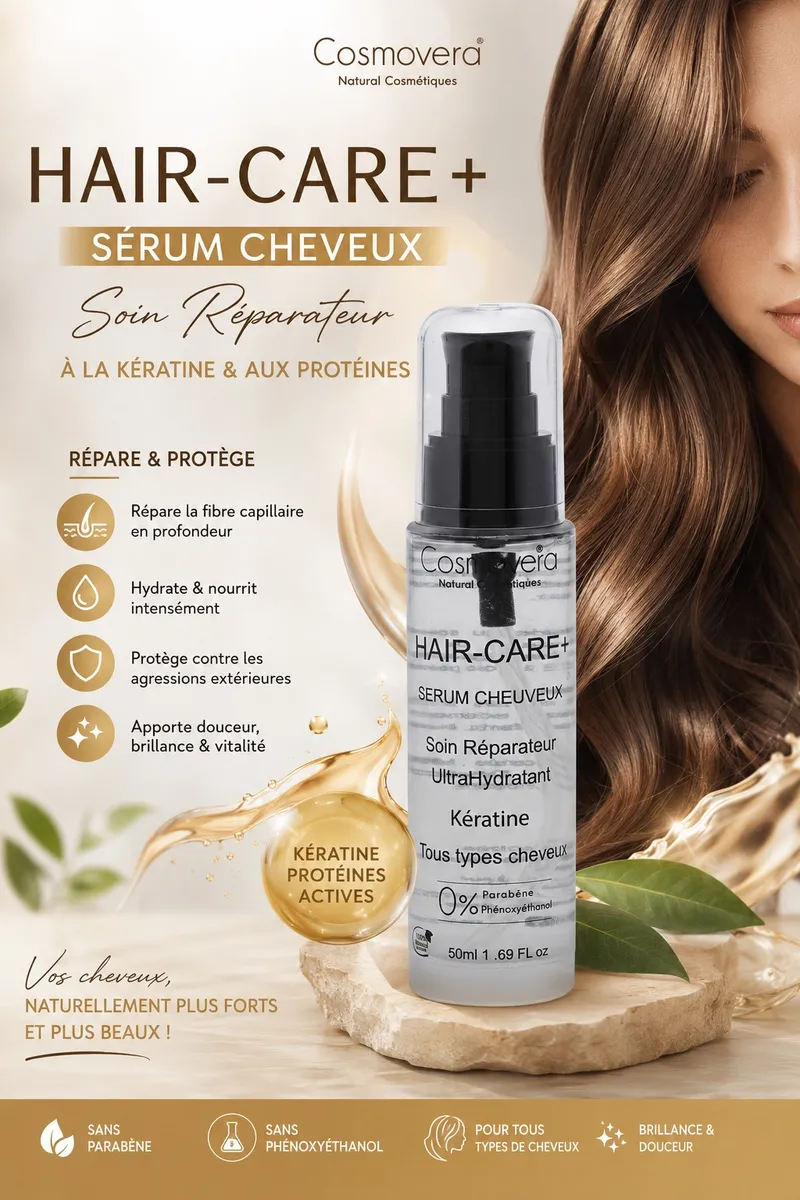 Sérum cheveux kératine et proteine