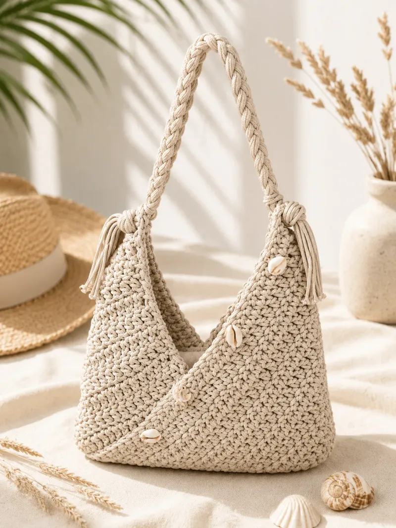 Sac Crochet Bohème Été