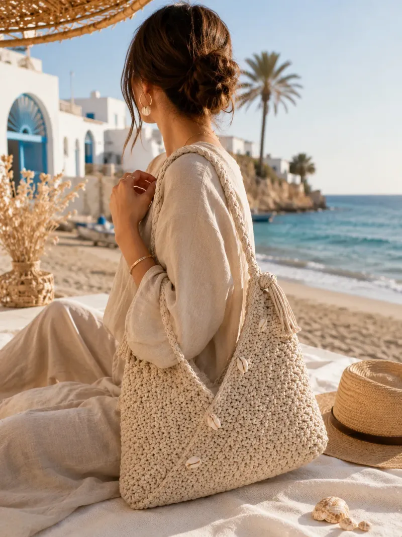 Sac Crochet Bohème Été