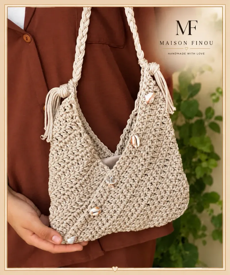 Sac Crochet Bohème Été