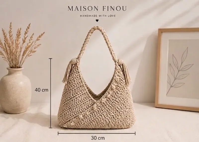 Sac Crochet Bohème Été