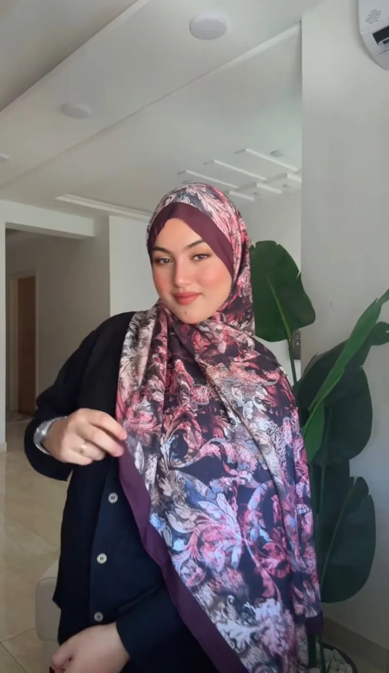 Foulard satin de soie