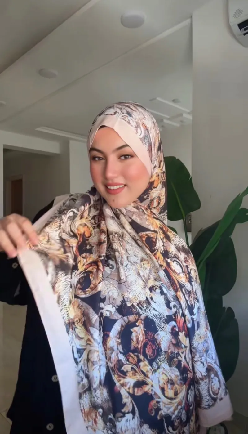 Foulard satin de soie