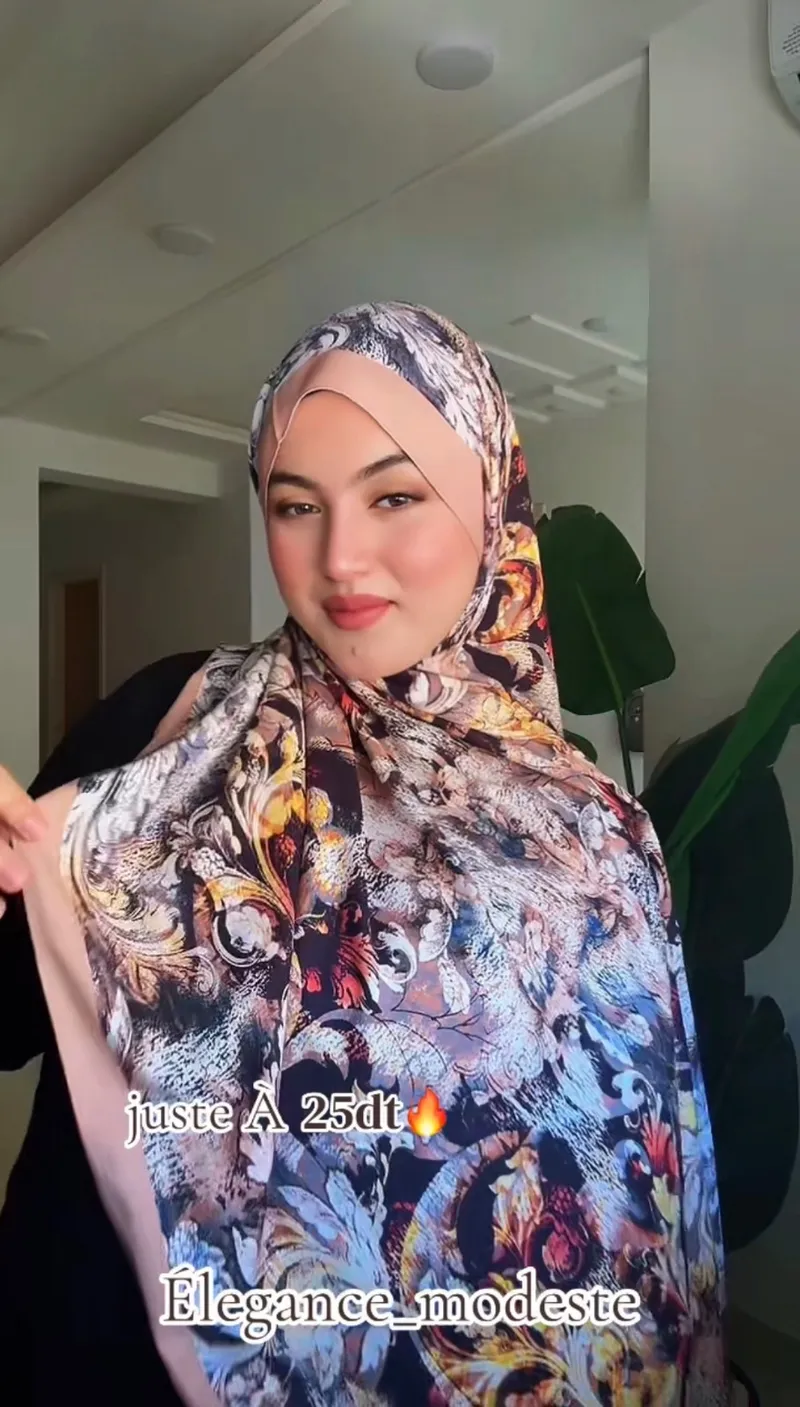 Foulard satin de soie