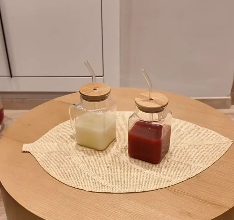 Mug en verre Avec Paille