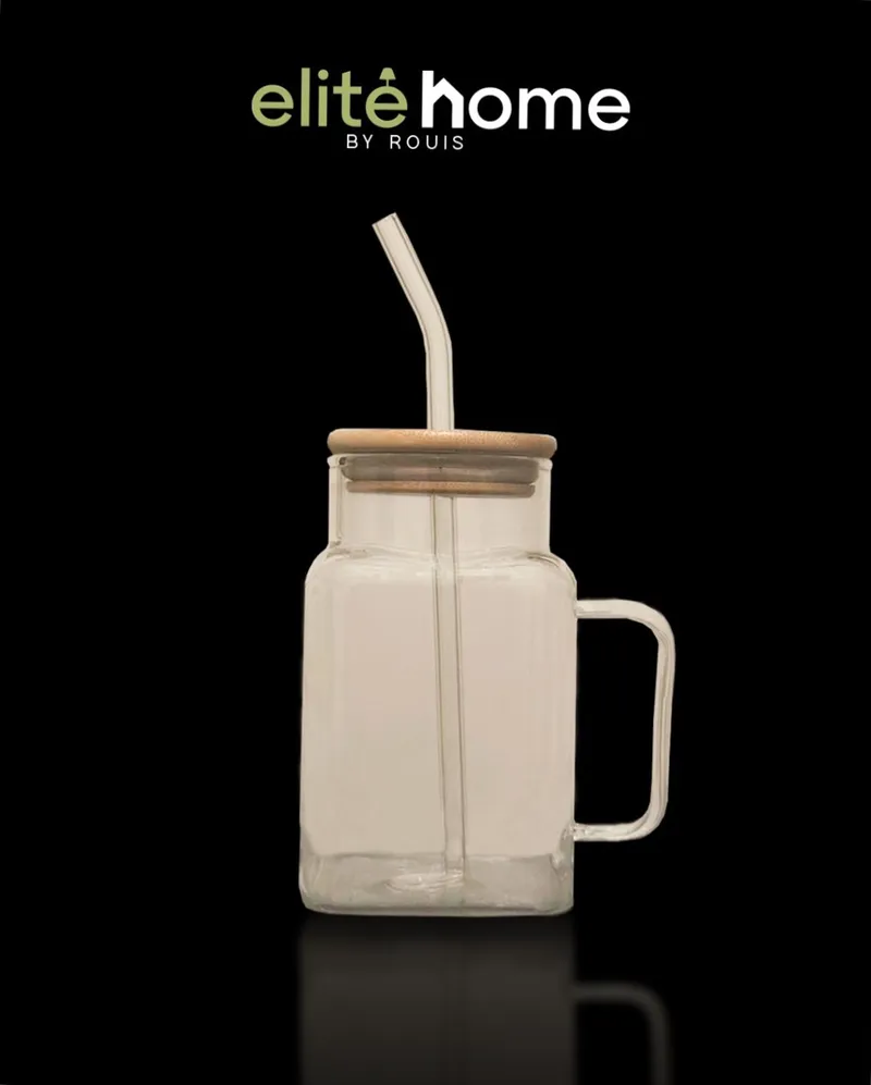 Mug en verre Avec Paille