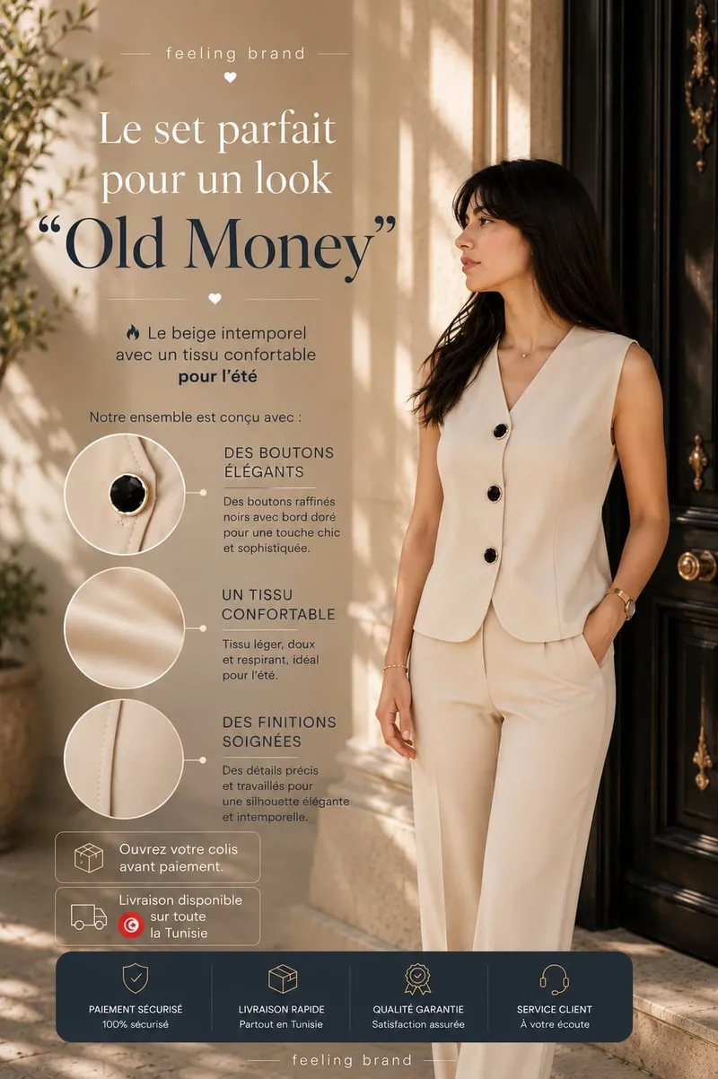 Ensemble Gilet & Pantalon “Old Money”