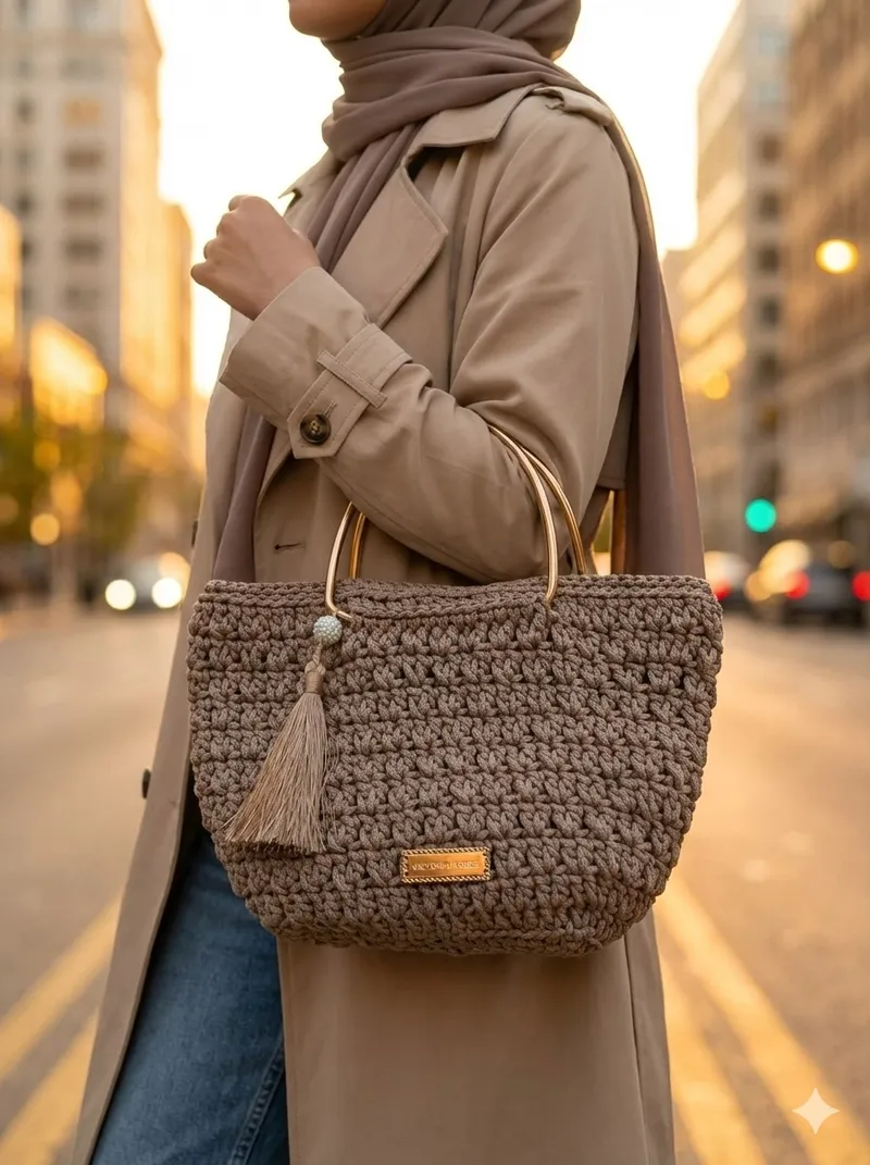 Sac au crochet fait main