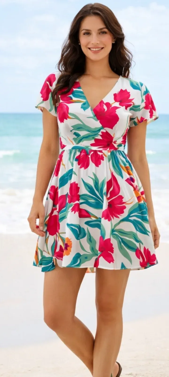 Robe courte pour femme
