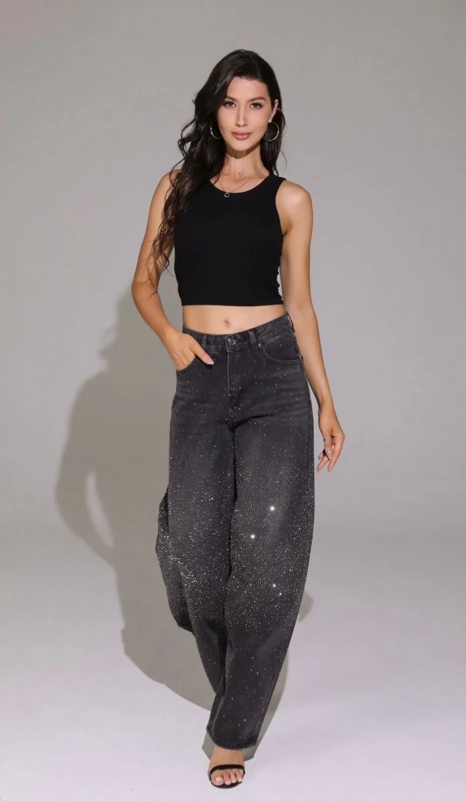 Shiny Barrel Jeans