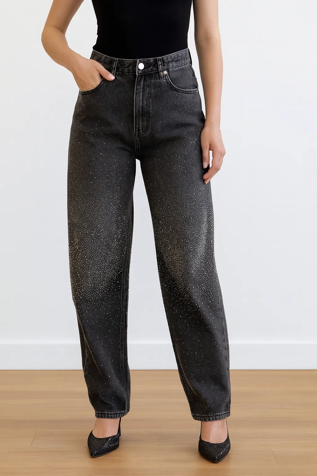Shiny Barrel Jeans