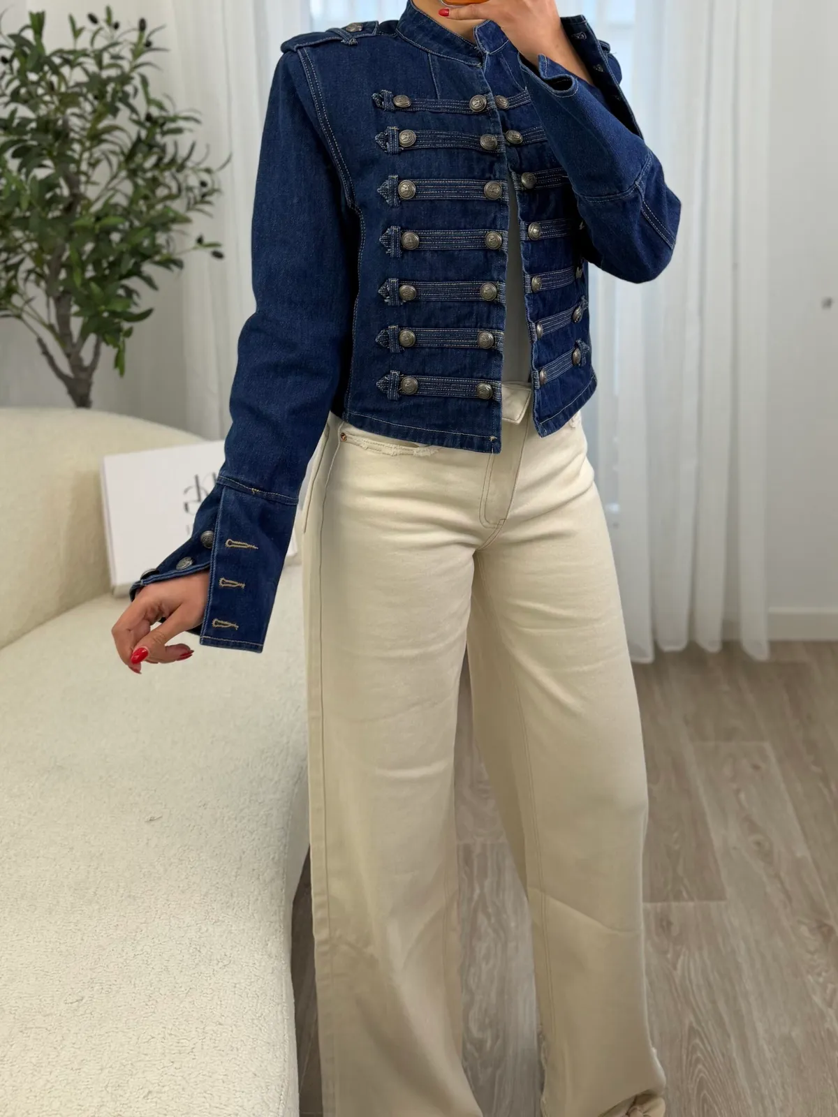 Veste Denim Élégance