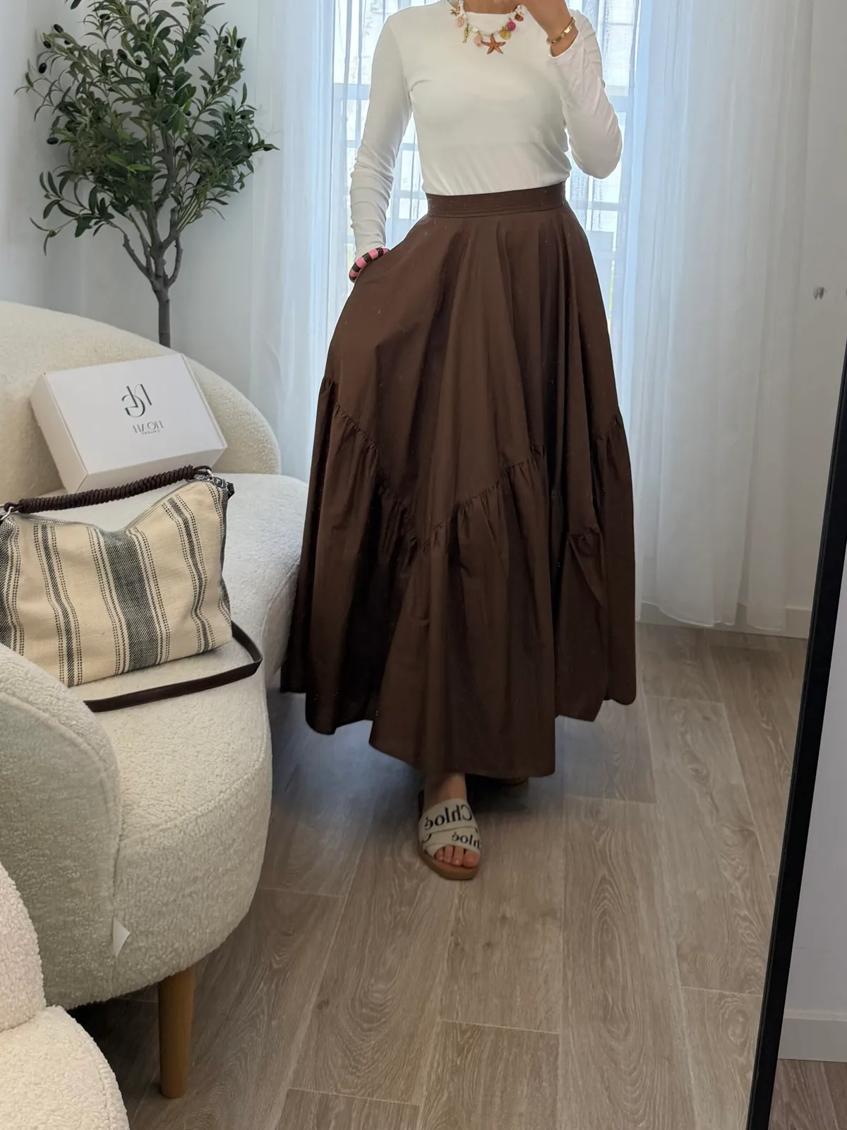 Jupe Bohème Chocolat