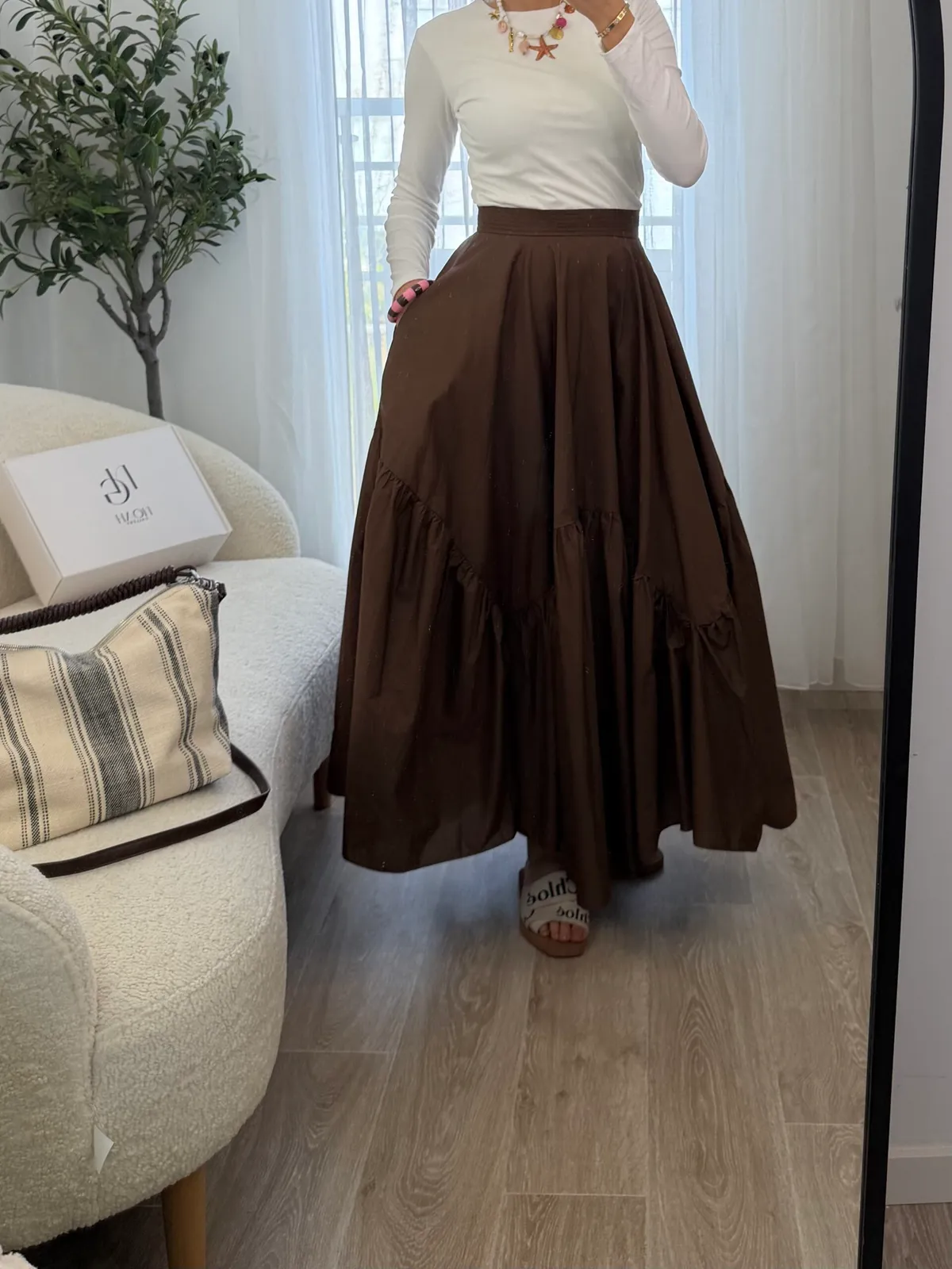 Jupe Bohème Chocolat