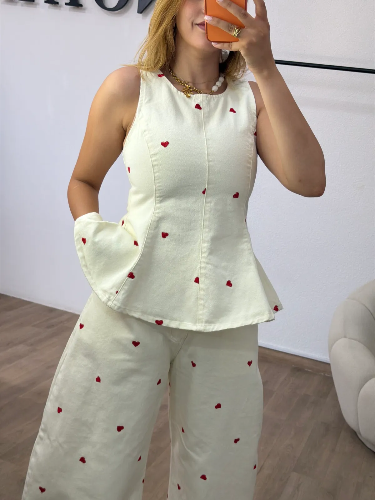Ensemble Denim Cœur