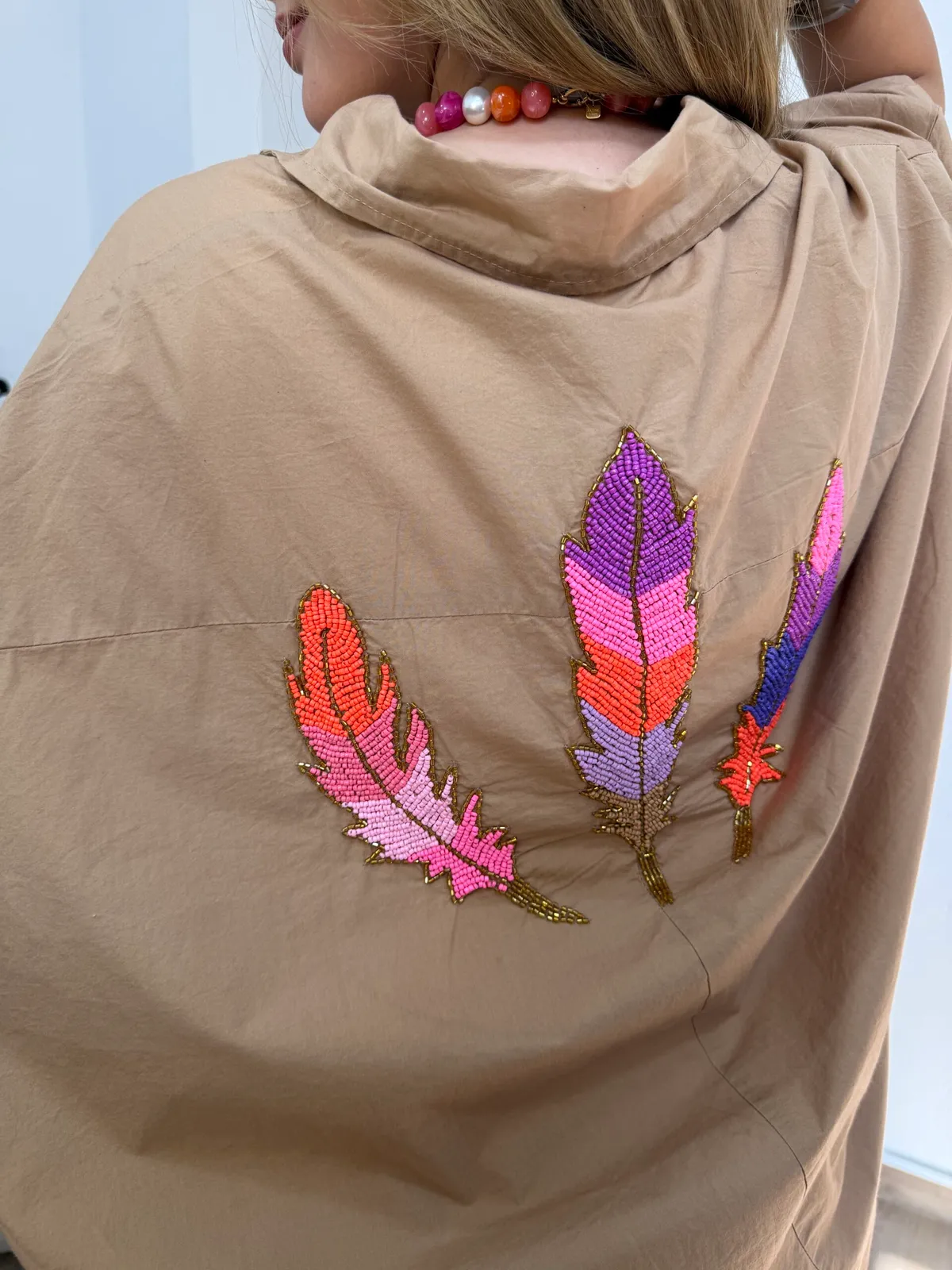 Chemise Plumes Bohème
