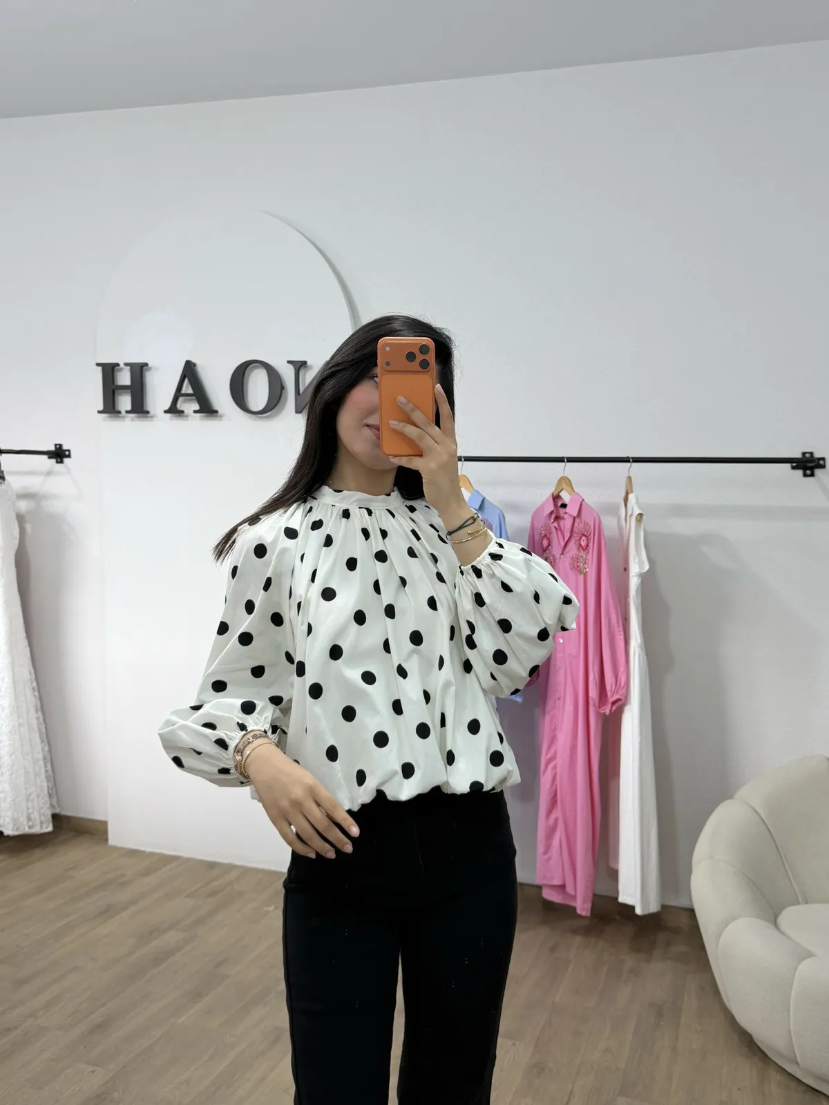 Chemise Polka Élégance