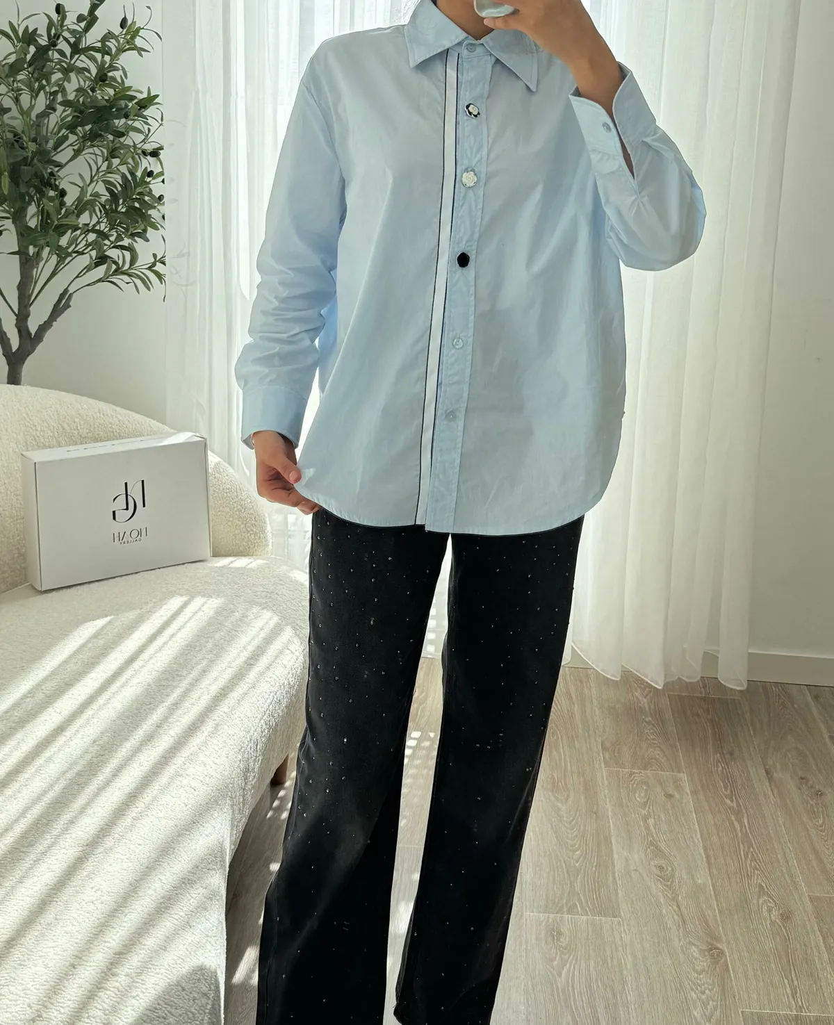 Chemise Bouton de Lune