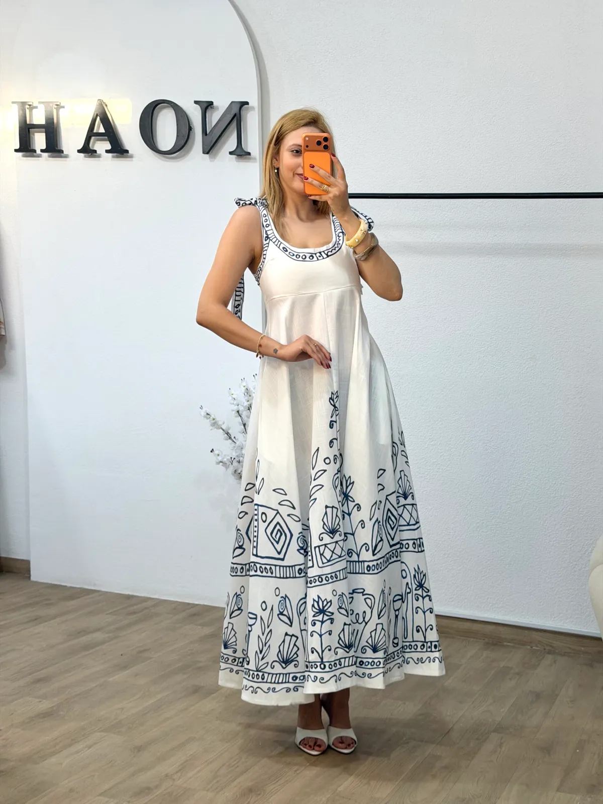 Robe Santorini Brodée