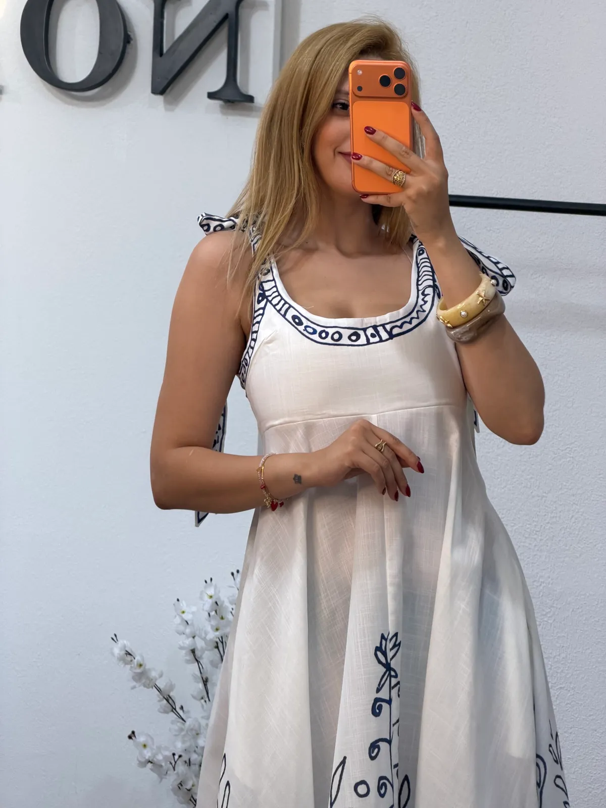 Robe Santorini Brodée