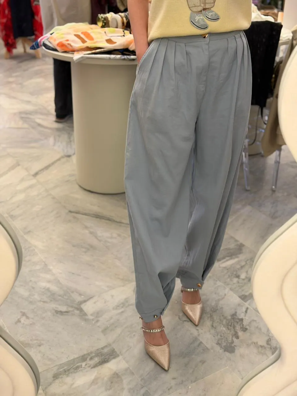 Pantalon Élégance Ivoire