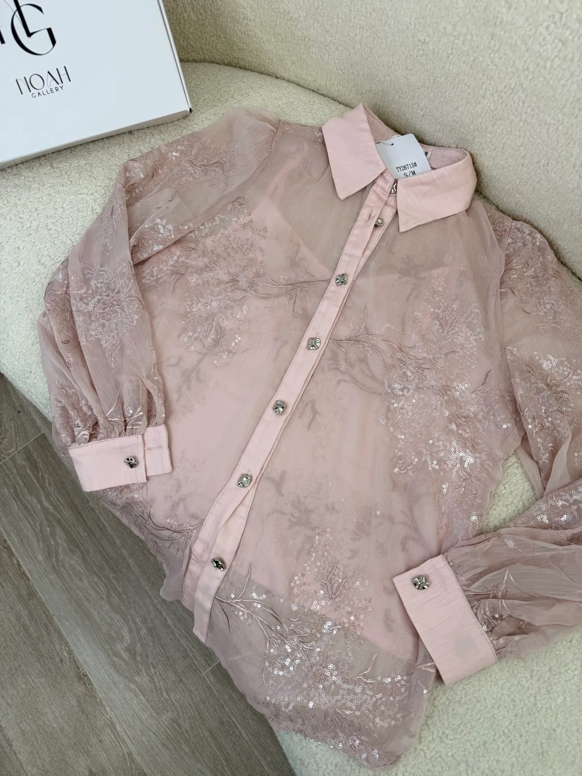 Chemise Élégance Rose