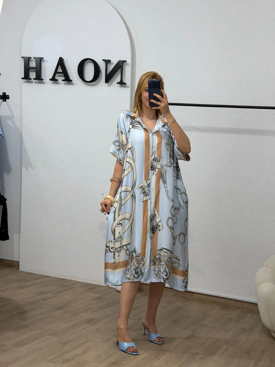 Robe Chemise Azur