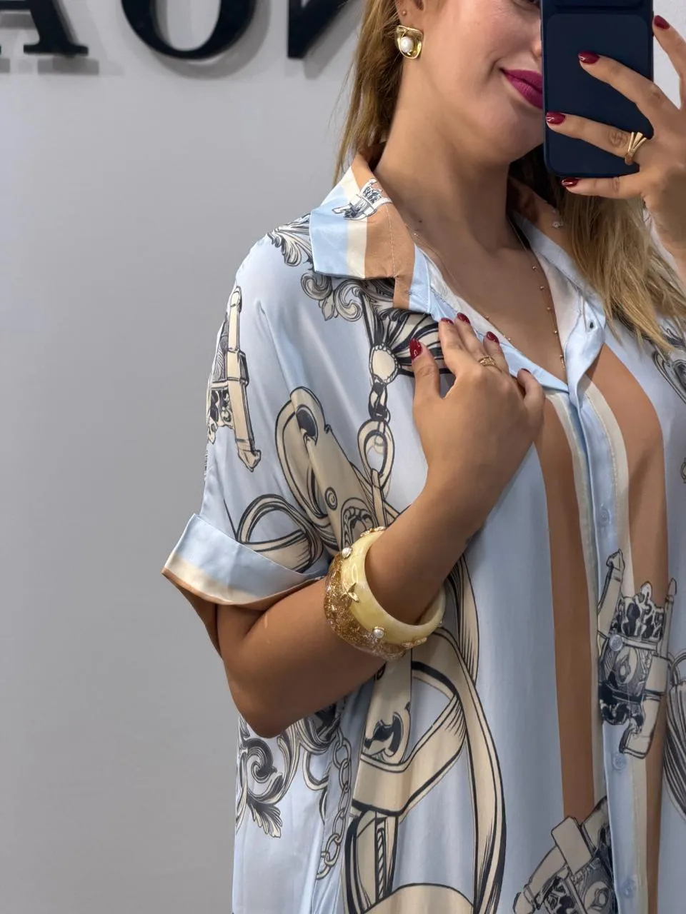 Robe Chemise Azur