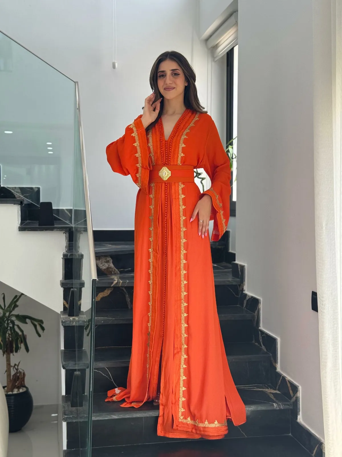 Caftan Épure Dorée