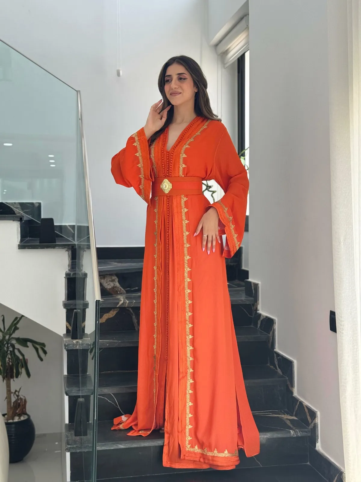 Caftan Épure Dorée