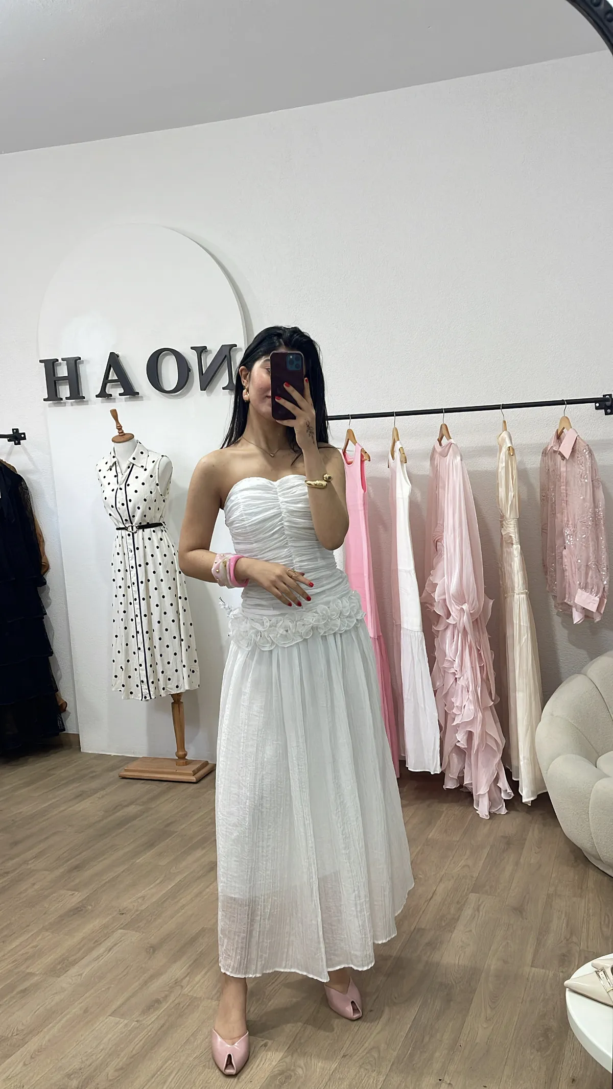 Robe Blanche Fleur Élégance