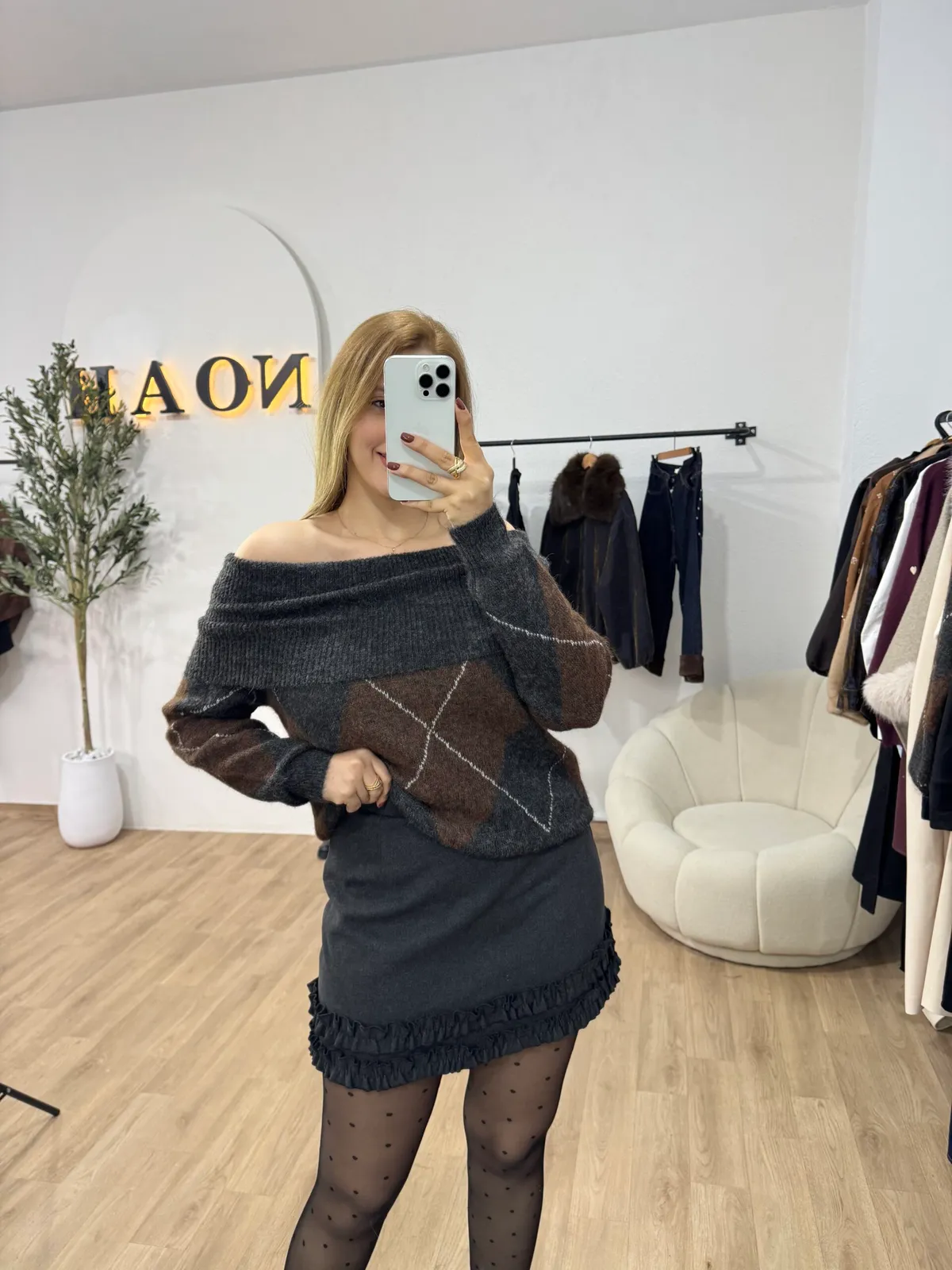Pull Bardot Argyle