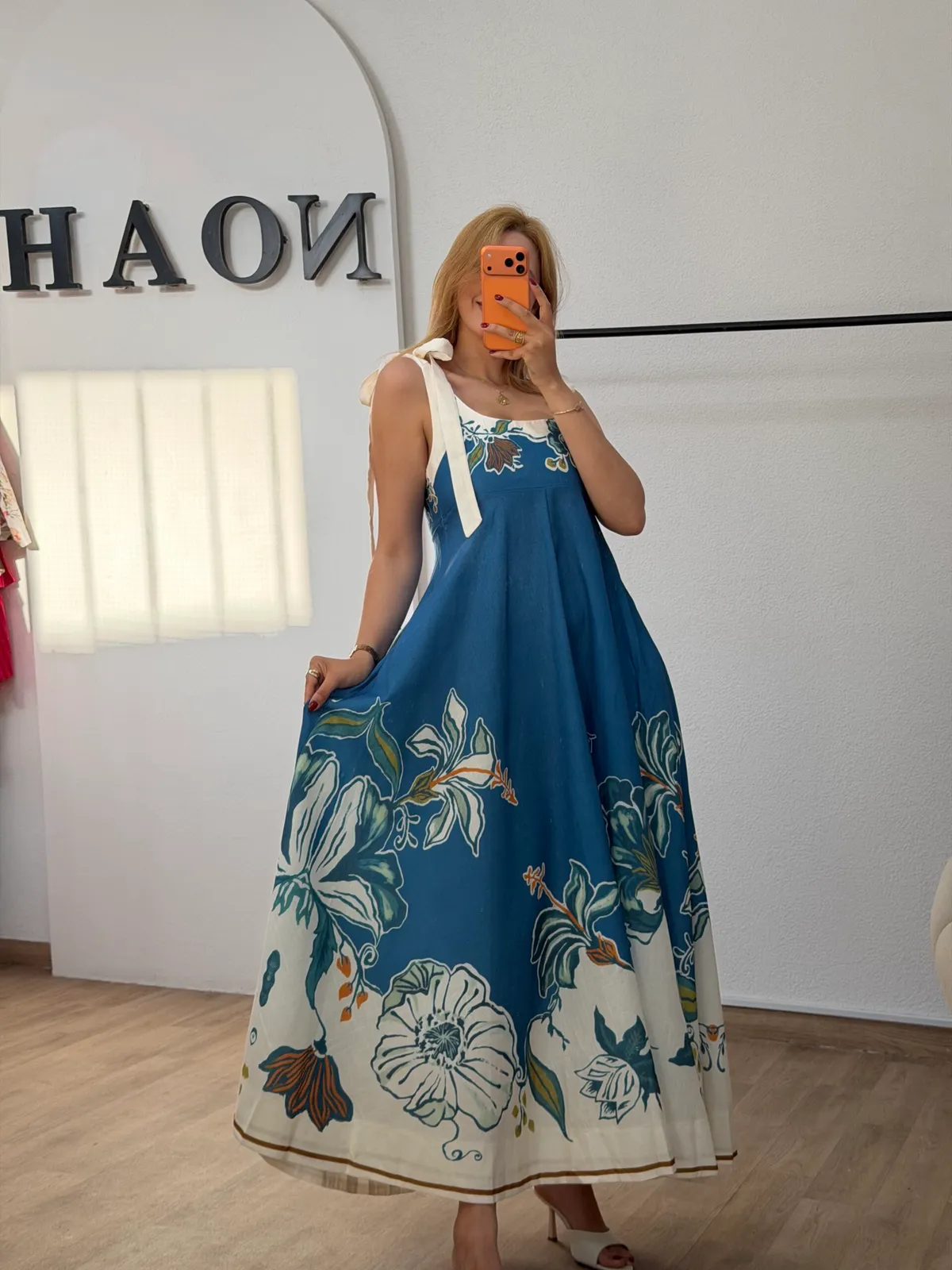 Robe Azur Florale
