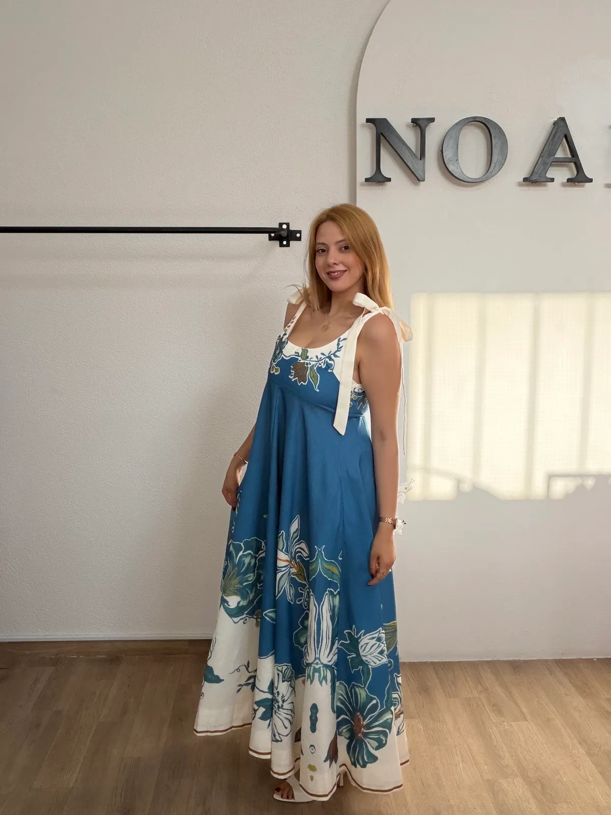 Robe Azur Florale