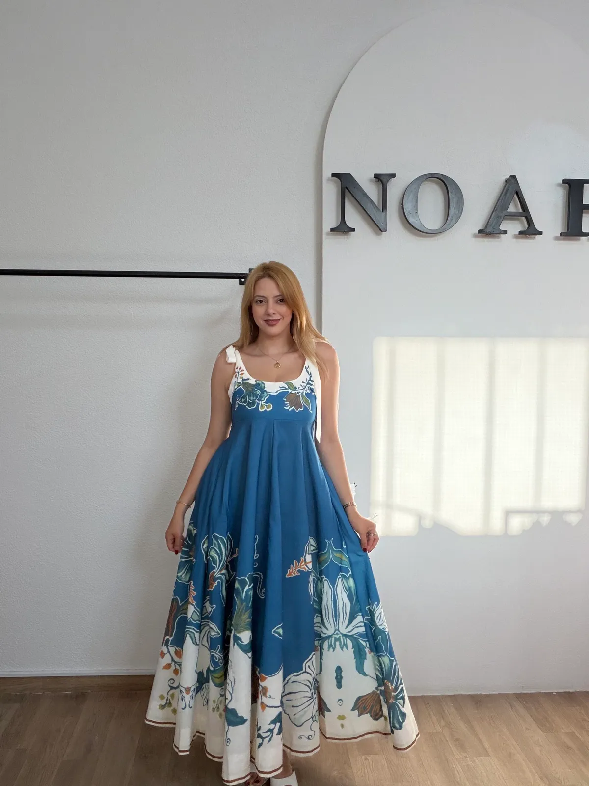 Robe Azur Florale