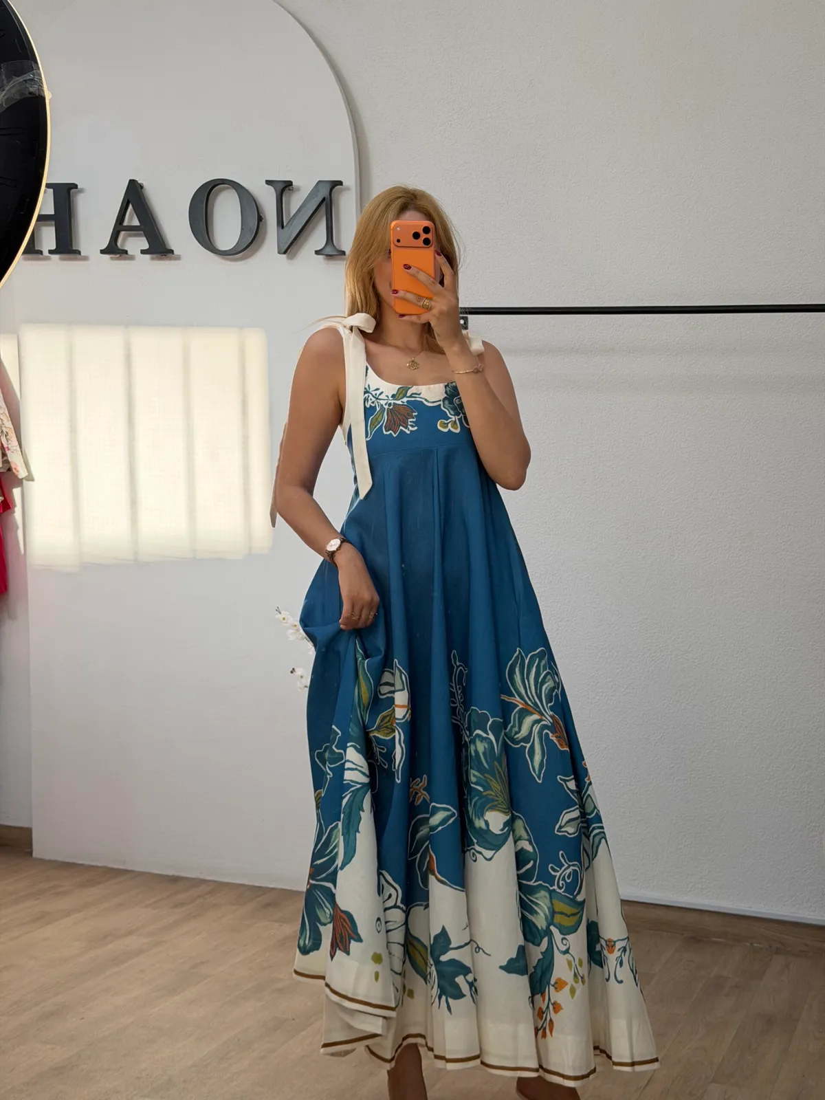 Robe Azur Florale