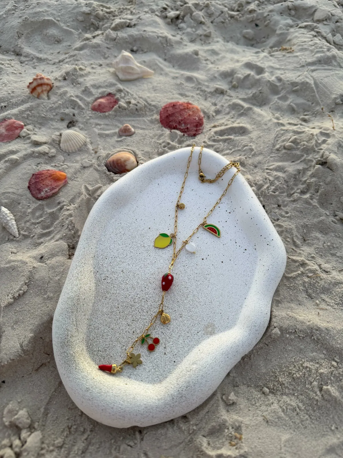 Collier Cœur Fleuri