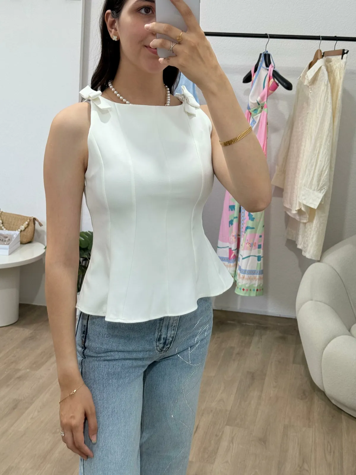 Top Charme en Ruban