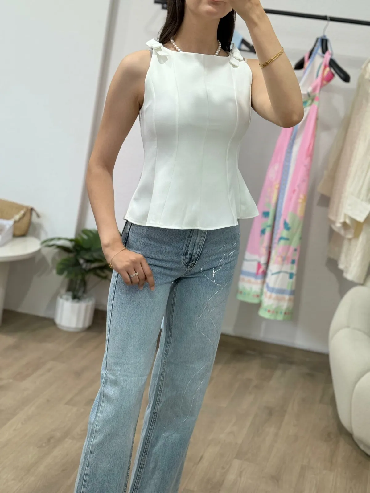 Top Charme en Ruban