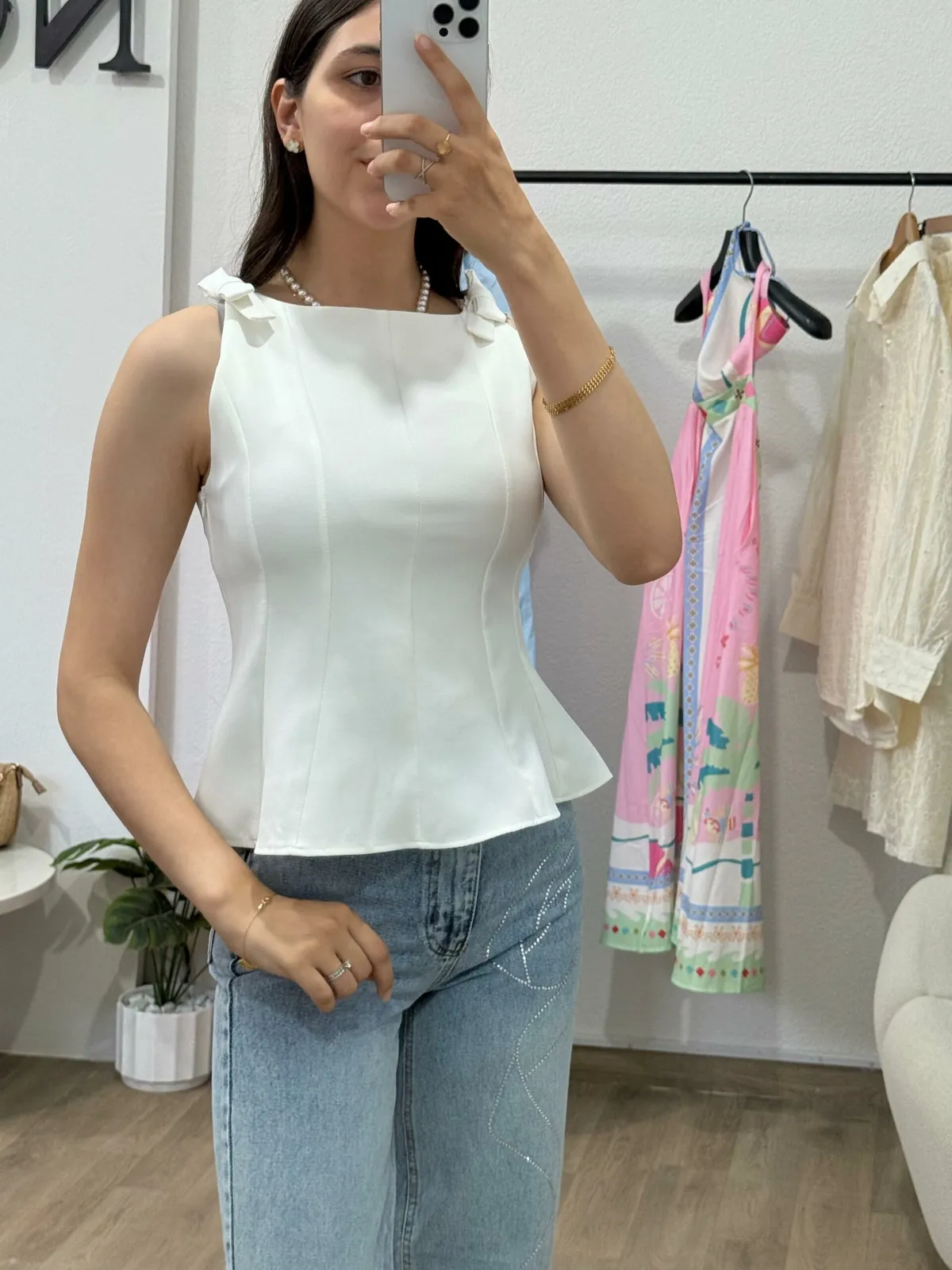 Top Charme en Ruban