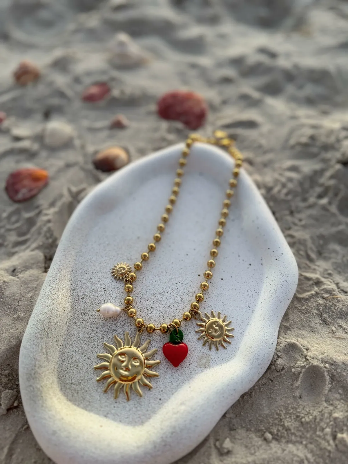 Collier Cœur Solaire