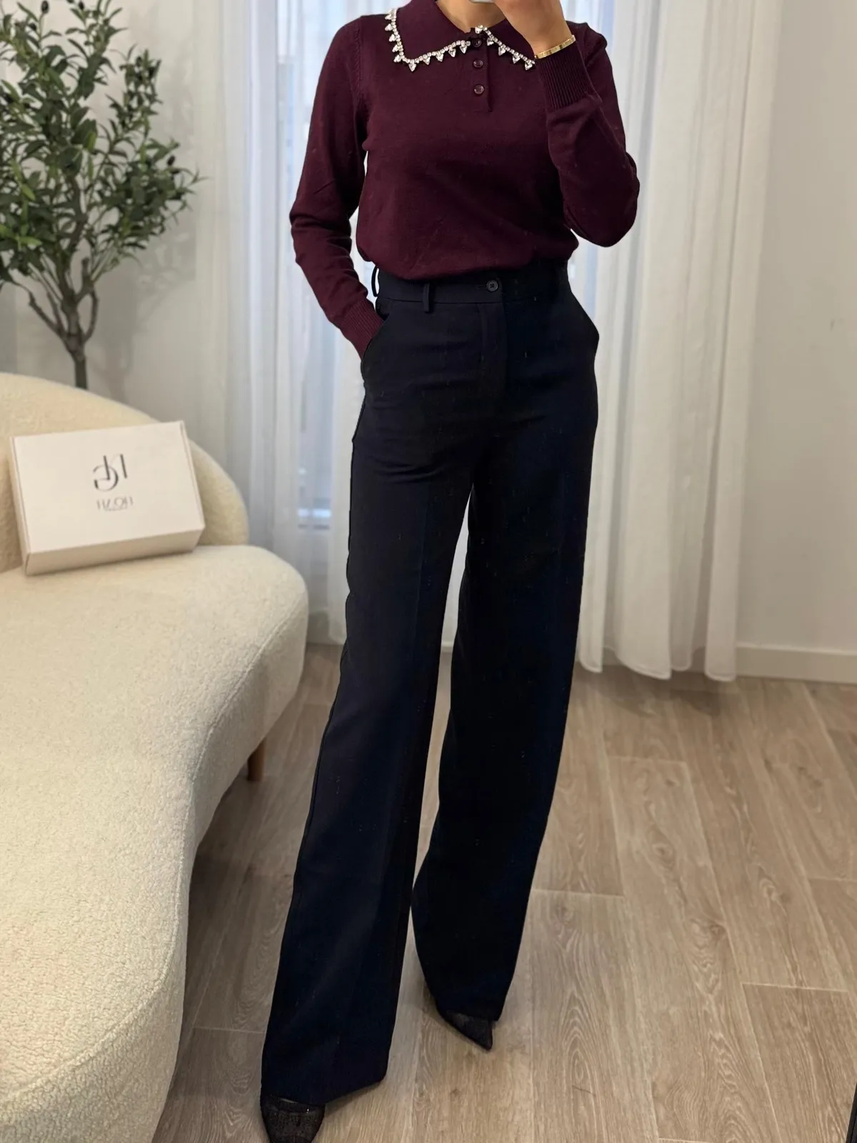 Pantalon Bleu Marine